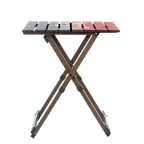 Heat-Resistant Compact Camp Table 20 - USA Anniversary Deluxe - Choice 757 - Portable Camping Table with Heat-Resistant Countertop Detail