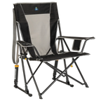 Patented Spring-Action Comfort Pro Rocker - Choice 375 - RoadTrip Rocker Smooth Motion Camp Chair - Black