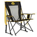 Heavy-Duty Freestyle College Comfort Pro Rocker - Iowa Hawkeyes - Choice 249 - Patented Spring-Action Rocking Chair for Camping - Default Title