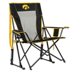 Heavy-Duty Freestyle College Comfort Pro Rocker - Iowa Hawkeyes - Choice 249 - Patented Spring-Action Rocking Chair for Camping - Default Title