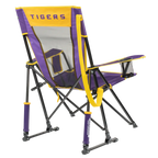 Luxury Camp College Comfort Pro Rocker - LSU Tigers - Choice 880 - Freestyle Rocker Portable Outdoor Folding Chair Detail