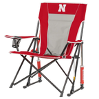 Premium All-Weather College Comfort Pro Rocker - Nebraska Cornhuskers - Choice 161 - RoadTrip Rocker Smooth Motion Camp Chair Detail