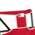 Premium All-Weather College Comfort Pro Rocker - Nebraska Cornhuskers - Choice 161 - RoadTrip Rocker Smooth Motion Camp Chair Detail