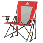 Premium All-Weather College Comfort Pro Rocker - Ohio State Buckeyes - Choice 676 - RoadTrip Rocker Smooth Motion Camp Chair Detail