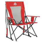 Premium All-Weather College Comfort Pro Rocker - Ohio State Buckeyes - Choice 676 - RoadTrip Rocker Smooth Motion Camp Chair - Default Title