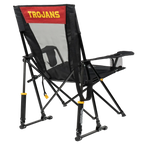 Patented Spring-Action College Comfort Pro Rocker - USC Trojans - Choice 856 - Freestyle Rocker Portable Outdoor Folding Chair Detail