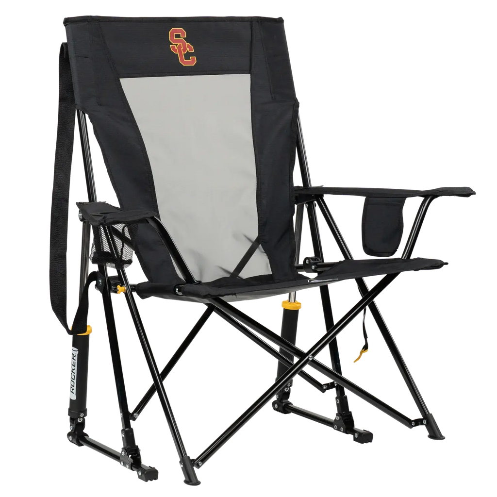 Patented Spring-Action College Comfort Pro Rocker - USC Trojans - Choice 856 - Freestyle Rocker Portable Outdoor Folding Chair - Default Title