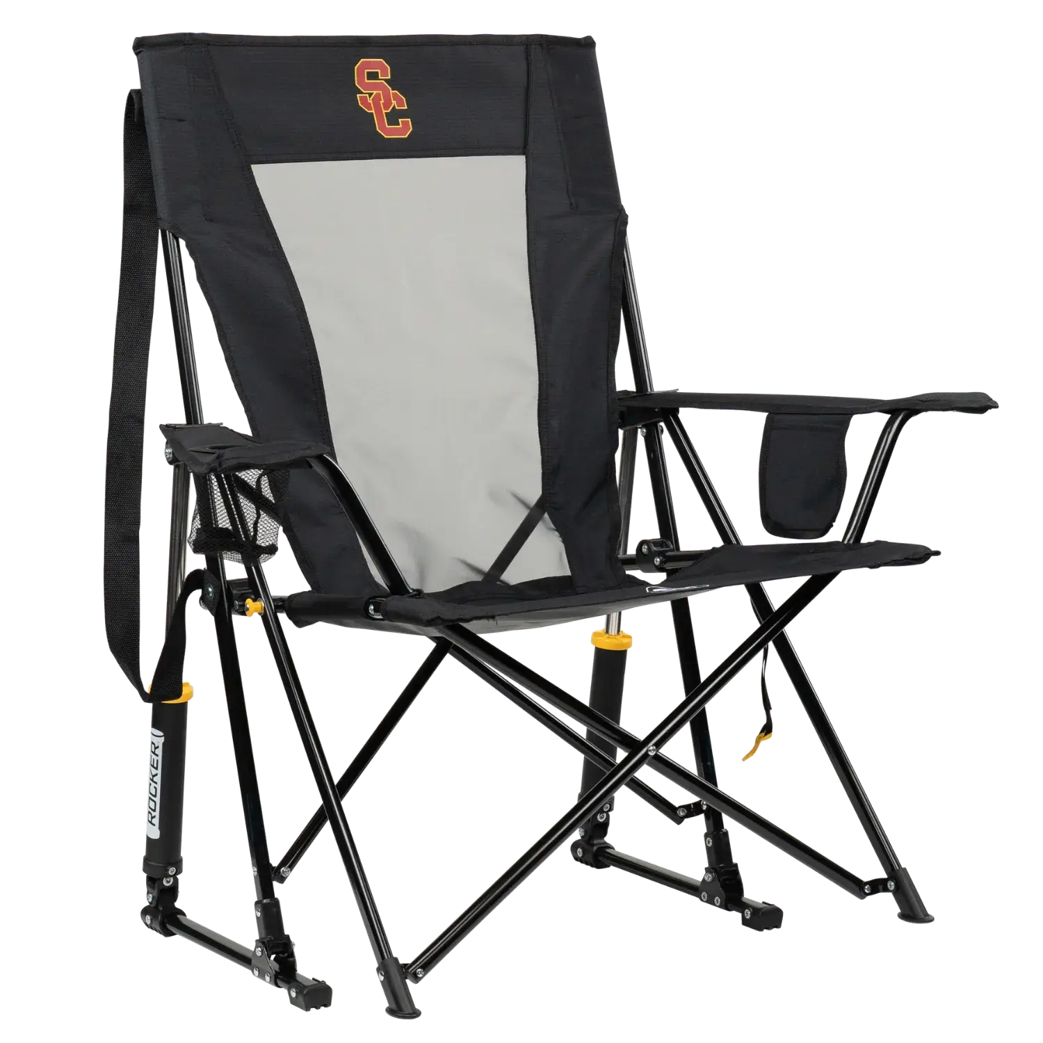 Patented Spring-Action College Comfort Pro Rocker - USC Trojans - Choice 856 - Freestyle Rocker Portable Outdoor Folding Chair - Default Title