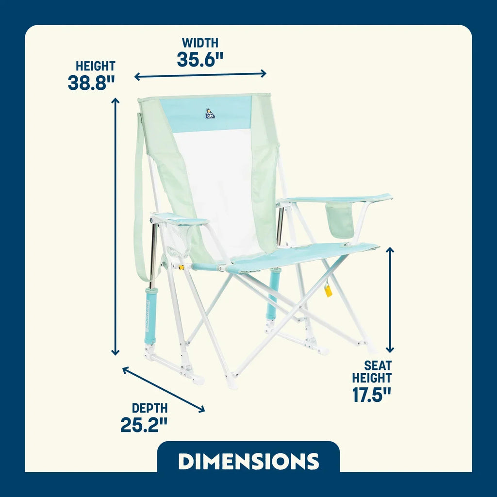 Patented Spring-Action Comfort Pro Rocker - Choice 375 - RoadTrip Rocker Smooth Motion Camp Chair Detail