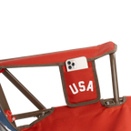 Heavy-Duty Freestyle Comfort Pro Rocker - USA Anniversary Deluxe - Choice 424 - Patented Spring-Action Rocking Chair for Camping Detail