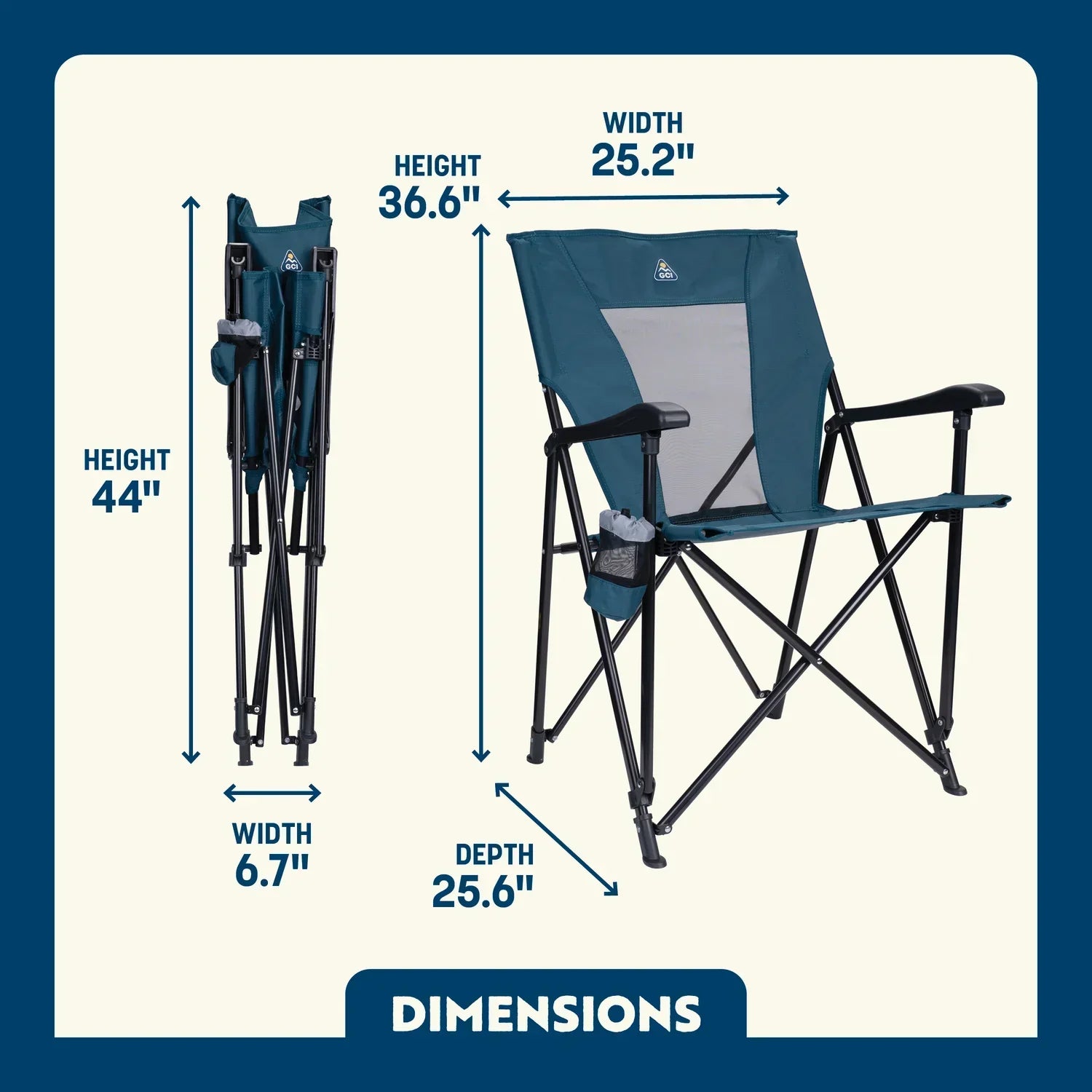 Micro-Folding Eazy Chair - Choice 976 - Ultra-Lightweight Telescoping PackSeat Travel Stool Detail