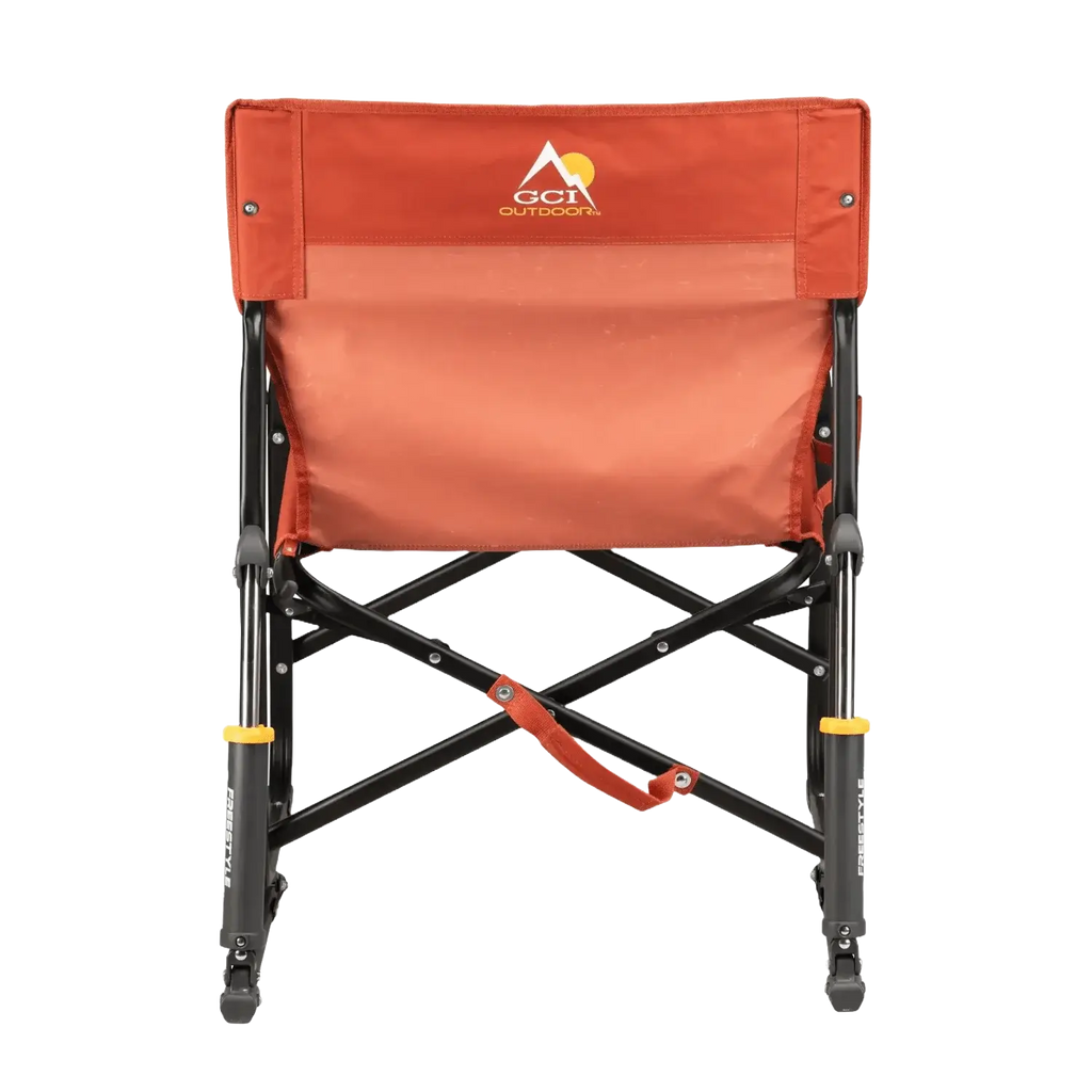Smooth Motion Freestyle Rocker - Pumpkin Spice - Choice 373 - Freestyle Rocker Portable Outdoor Folding Chair Detail