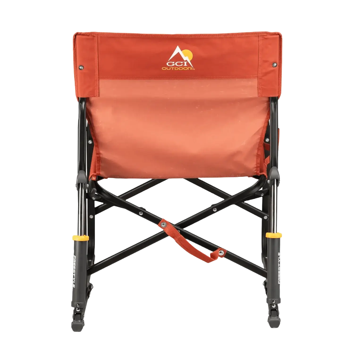 Smooth Motion Freestyle Rocker - Pumpkin Spice - Choice 373 - Freestyle Rocker Portable Outdoor Folding Chair Detail