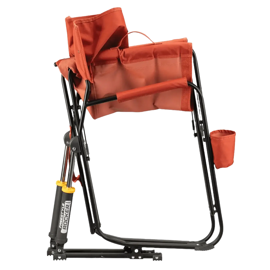 Smooth Motion Freestyle Rocker - Pumpkin Spice - Choice 373 - Freestyle Rocker Portable Outdoor Folding Chair Detail