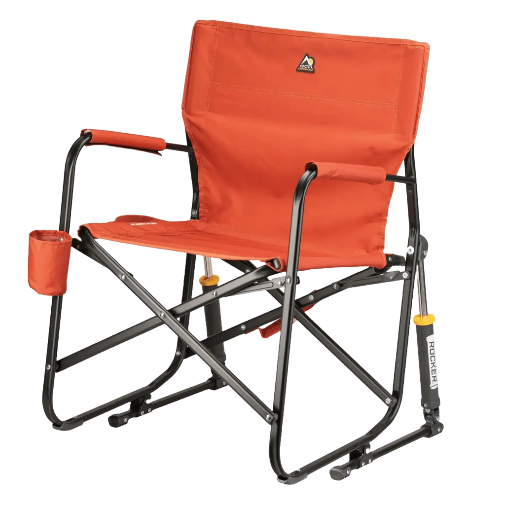 Smooth Motion Freestyle Rocker - Pumpkin Spice - Choice 373 - Freestyle Rocker Portable Outdoor Folding Chair Detail