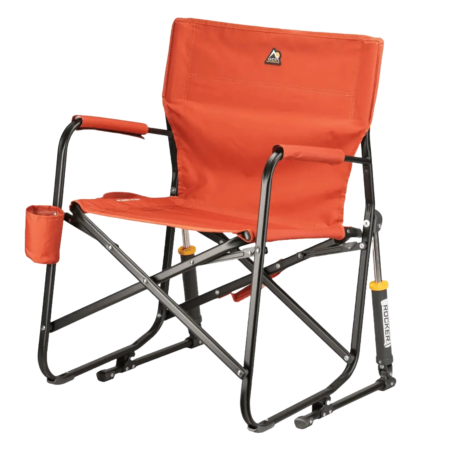 Smooth Motion Freestyle Rocker - Pumpkin Spice - Choice 373 - Freestyle Rocker Portable Outdoor Folding Chair Detail