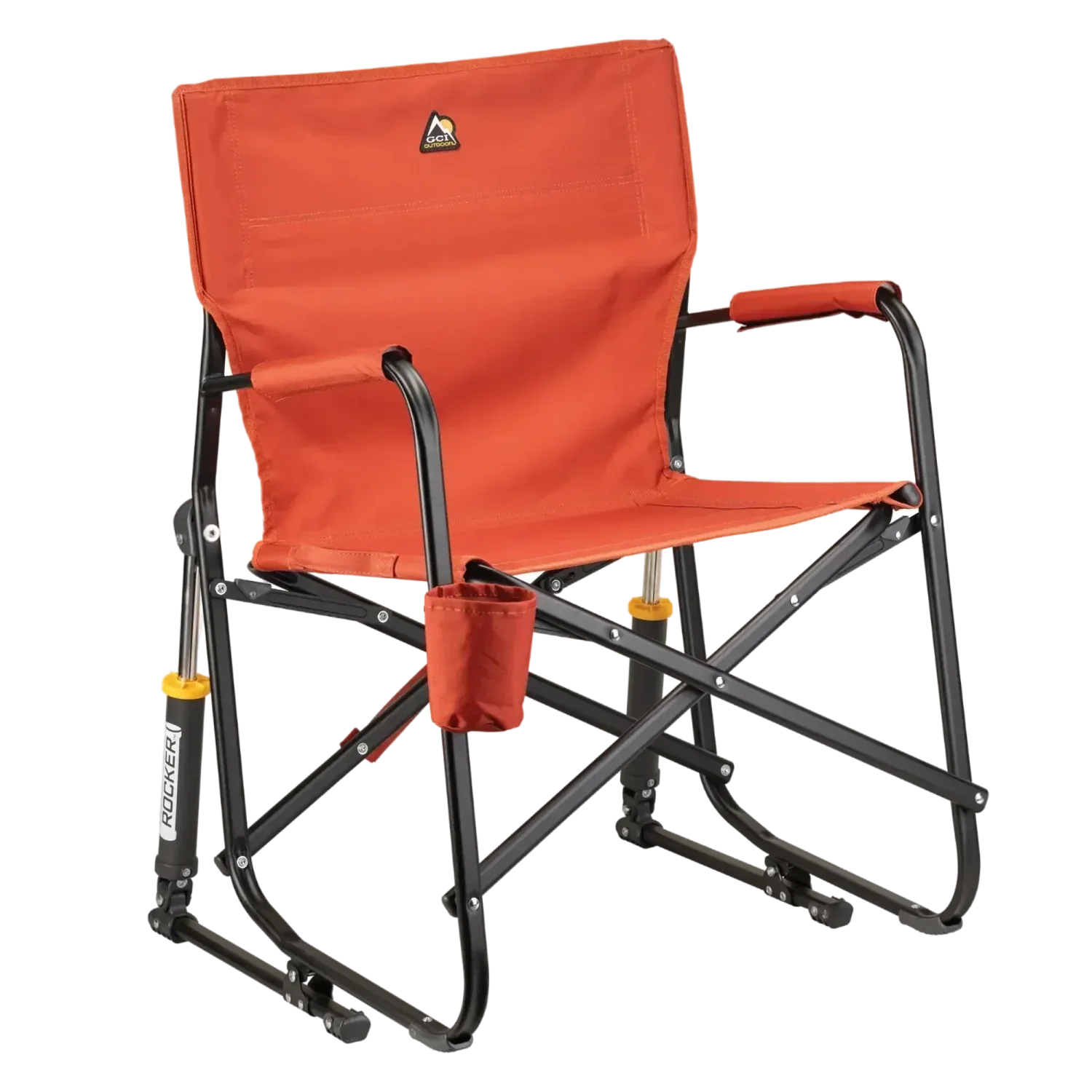 Smooth Motion Freestyle Rocker - Pumpkin Spice - Choice 373 - Freestyle Rocker Portable Outdoor Folding Chair - Pumpkin Spice