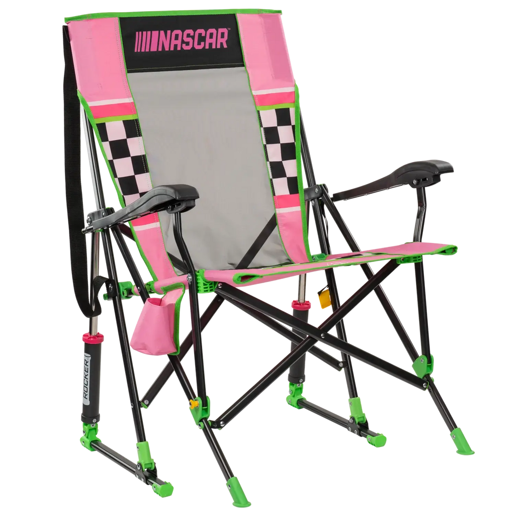 Luxury Camp RoadTrip Rocker - NASCAR For Her - Choice 560 - Patented Spring-Action Rocking Chair for Camping - Default Title