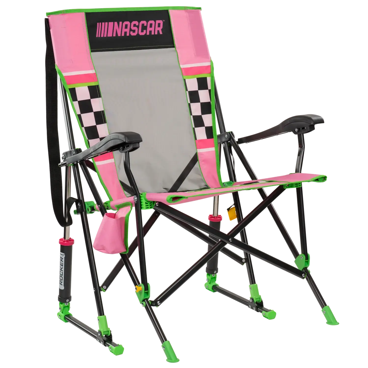 Luxury Camp RoadTrip Rocker - NASCAR For Her - Choice 560 - Patented Spring-Action Rocking Chair for Camping - Default Title