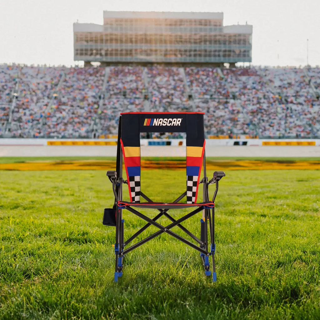 Heavy-Duty Freestyle RoadTrip Rocker - NASCAR For Him - Choice 453 - RoadTrip Rocker Smooth Motion Camp Chair Detail