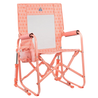 Luxury Camp Stowaway Rocker - Choice 794 - RoadTrip Rocker Smooth Motion Camp Chair - Coral Mosaic