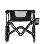 Patented Spring-Action Stowaway Rocker with Side Table - Choice 253 - Patented Spring-Action Rocking Chair for Camping Detail
