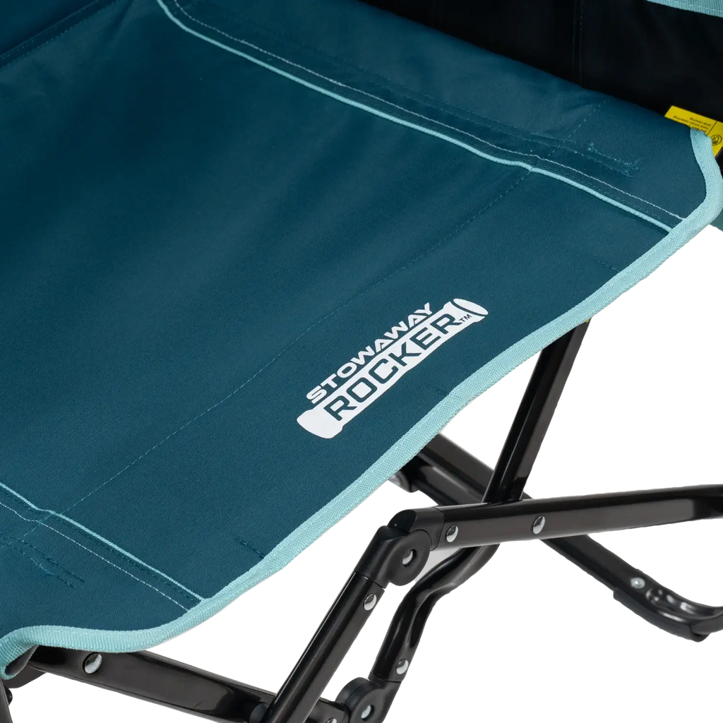 Patented Spring-Action Stowaway Rocker with Side Table - Choice 253 - Patented Spring-Action Rocking Chair for Camping Detail