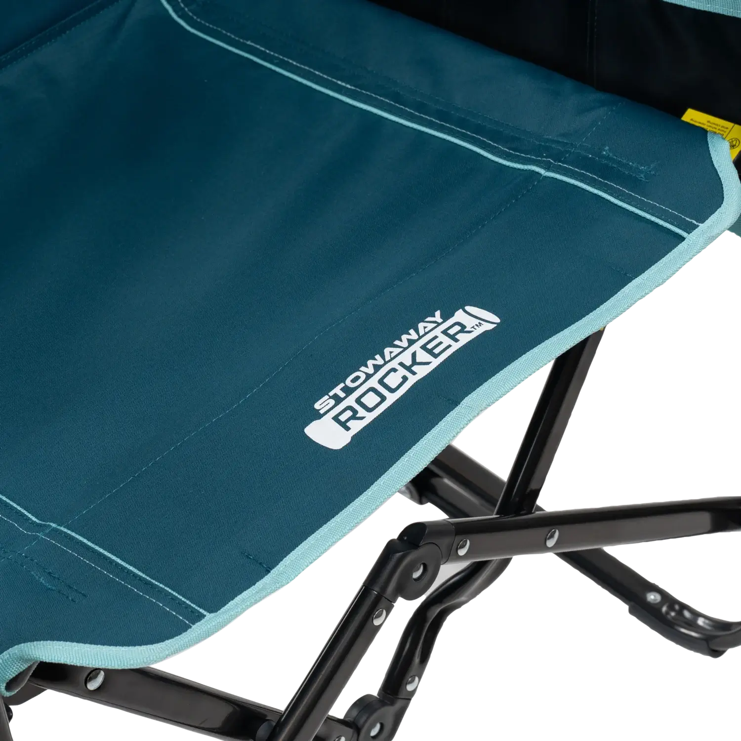 Patented Spring-Action Stowaway Rocker with Side Table - Choice 253 - Patented Spring-Action Rocking Chair for Camping Detail