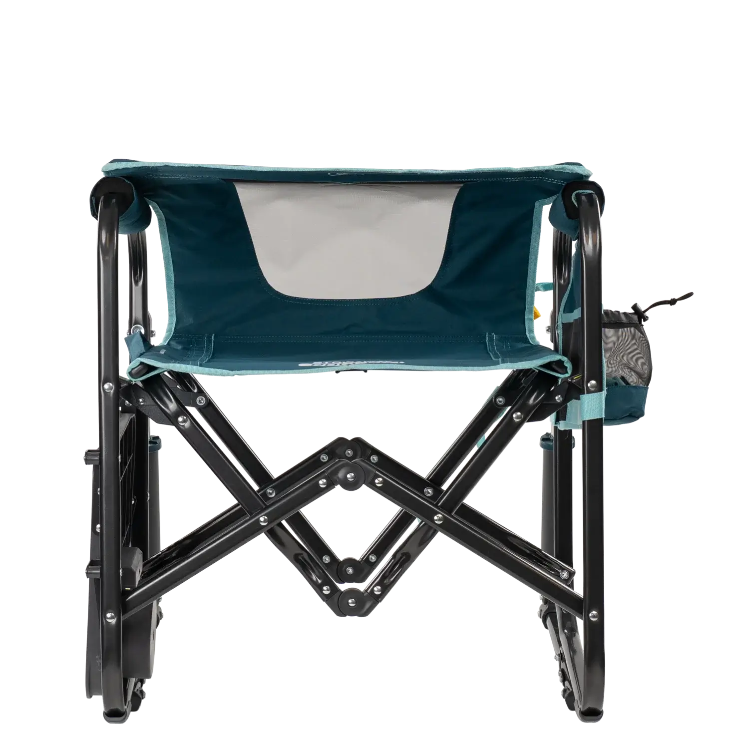 Patented Spring-Action Stowaway Rocker with Side Table - Choice 253 - Patented Spring-Action Rocking Chair for Camping Detail