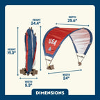 UV-Protection SunShade Accessory - USA Anniversary Deluxe - Choice 917 - Instant Sunshade Umbrella for Tailgating Detail